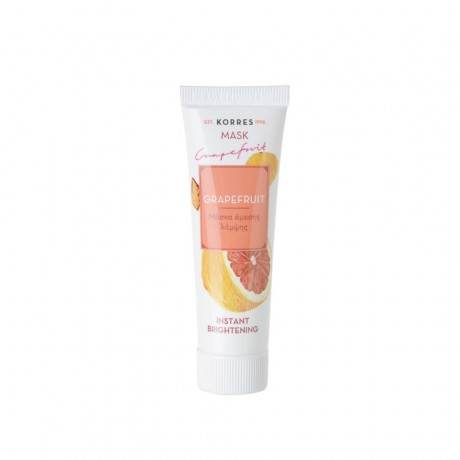 Korres (Коррес) natural products Grapefruit Instant Brightening Mask Maske Peelings & Masken, 18 мл