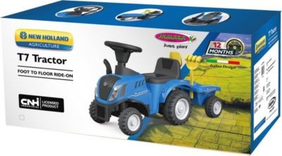 Jamara Rutscher New Holland T7 Traktor gelb Трактор Rider New Holland T7 желтый