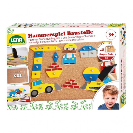 LENA Hammerspiel Baustelle Строительная площадка для игры в молот