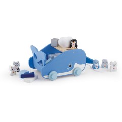 Trudi Trudi by Sevi Baukasten Holzspielzeug Wal 27 x 21 x 23 cm Строительный набор Trudi by Sevi деревянная игрушка кит 27 x 21 x 23 см