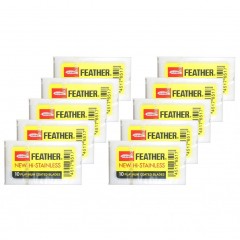 FEATHER New HI Stainless FH 10 10 x 10er Pack  Новый HI Stainless FH 10 10 x 10 шт. в упаковке