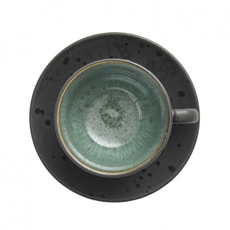 Bitz Bitz Gastro black / dark Tasse 0,22 L mit Untertasse 10 cm Set 4-tlg. Чашка Bitz Gastro черная/темная 0,22 л с блюдцем 10 см, набор из 4 шт.