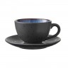 Bitz Bitz Gastro black / dark Tasse 0,22 L mit Untertasse 10 cm Set 4-tlg. Чашка Bitz Gastro черная/темная 0,22 л с блюдцем 10 см, набор из 4 шт.