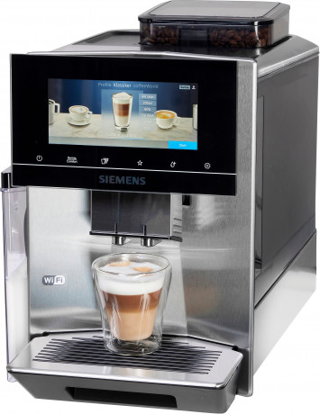 SIEMENS SIEMENS Kaffeevollautomat EQ900 TQ903D43, Home Connect App, baristaMode, superSilent, 6,8” Full-Touch-Display  Полностью автоматическая кофемашина SIEMENS EQ900 TQ903D43, приложение Home Connect, режим baristaMode, супертихая работа, полностью сен
