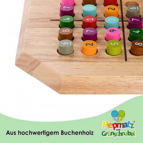 Piepmatz und Grunschnabel Sudoku aus Holz-Brettspiel Деревянная настольная игра судоку