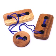 ROMBOL Seilpuzzle-Set mit unterschiedlichen Веревочный пазл с разными