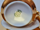 Suisse Langenthal Кофейная пара "Золото", 7,5 x 6 см, блюдце 12 см, Германия, 1960-70гг.