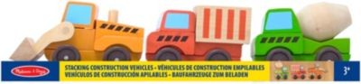 Melissa  Doug Baustellenfahrzeuge aus Holz Строительные машины из дерева