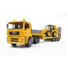 Bruder BRUDER 02776 MAN Tieflader mit Radlader JXB 85cm 1:16 BRUDER 02776 MAN Низкорамная платформа с колесным погрузчиком JXB 85 см Масштаб 1:16