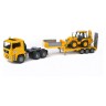Bruder BRUDER 02776 MAN Tieflader mit Radlader JXB 85cm 1:16 BRUDER 02776 MAN Низкорамная платформа с колесным погрузчиком JXB 85 см Масштаб 1:16