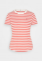 Tommy Hilfiger 1985 C NK SS Basic T-shirt white/fireworks 1985 C NK SS — базовая футболка белый/фейерверк