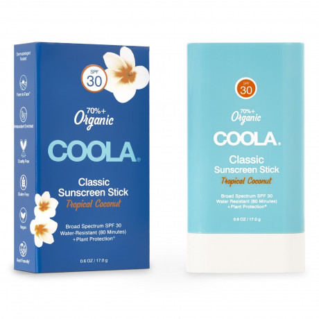 Coola Classic Sunscreen Stick SPF 30 Tropical Coconut Classic Sunscreen Stick SPF 30 Тропический кокос
