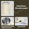 Bear Bear Wasserkocher mit Temperatureinstellung von 4 Temperaturstufen, weiss, 0.6 l, 500,00 W, Retro-Design, BPA Frei, Intelligente Warmeerhaltungsfunktion  Чайник Bear с 4-мя уровнями температуры, белый, 0,6 л, 500,00 Вт, ретро-дизайн, без BPA, интелле