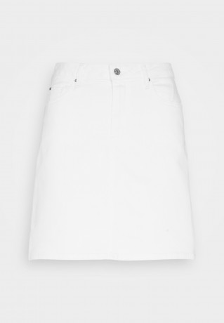 Tommy Hilfiger STRAIGHT SKIRT Denim skirt white ПРЯМАЯ ЮБКА Джинсовая юбка белый