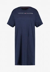 Tommy Hilfiger DRESS HALF SLEEVE Nightie navy blazer ПЛАТЬЕ С ПОЛОВИНОЙ РУКАВА Ночная рубашка темно-синий блейзер