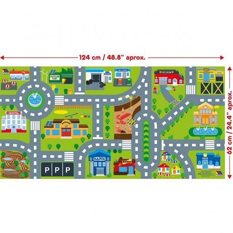 Molto Bausteine Set + Elektroauto + Spielmatte 124 x 75 cm Набор строительных блоков + электромобиль + игровой коврик 124 x 75 см