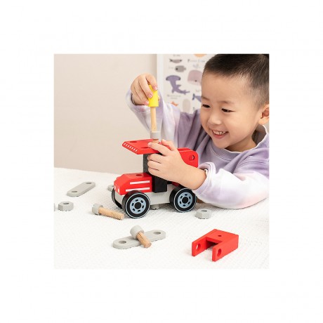 Hocan Demontage- und Montage-Lernspielzeug fur die fruhkindliche Bildung Kombinationswerkzeug-Wartungswagen Разборка и сборка развивающих игрушек для детей младшего возраста