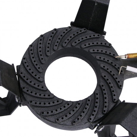 Mucola Mucola Gaskocher Hockerkocher Piezozundung 3 Bein Gasbrenner Gusseisen Campingkocher, (Premium-Gaskocher), Piezozundung  Газовая плита Mucola, табурет, плита, пьезоподжиг, газовая горелка на 3 ножки, чугунная походная плита, (газовая плита премиум-