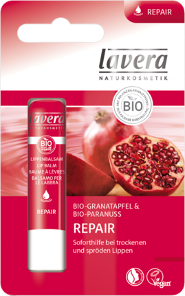 Lavera Бальзам для губ с Органическим гранатом и Органическим маслом бразильского ореха, 4,5 г