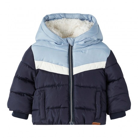 name it Steppjacke mit Kapuze Colorblock стеганая куртка с капюшоном и цветными блоками