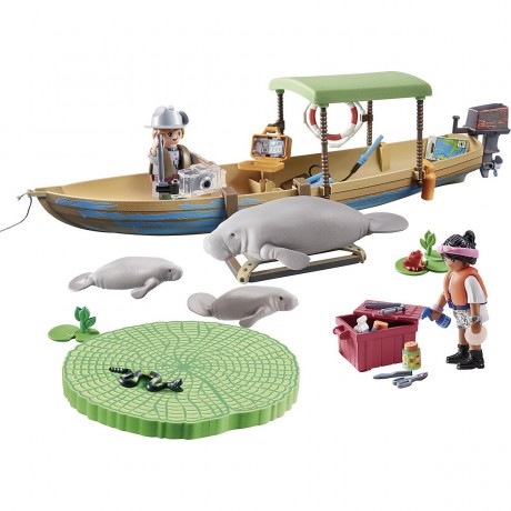PLAYMOBIL PLAYMOBIL 71010 Bootsausflug zu den Seekuhen PLAYMOBIL 71010 лодочная прогулка к ламантинам
