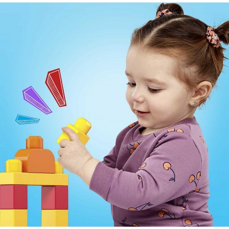 Mattel Mega Bloks Bausteine-Beutel bunt (60 Teile) Мешок для строительных блоков Mega Bloks цветной (60 шт.)