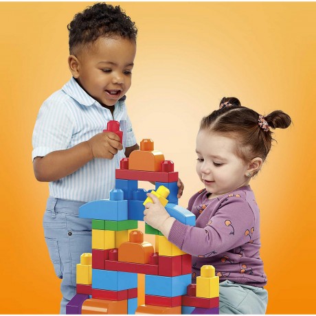Mattel Mega Bloks Bausteine-Beutel bunt (60 Teile) Мешок для строительных блоков Mega Bloks цветной (60 шт.)