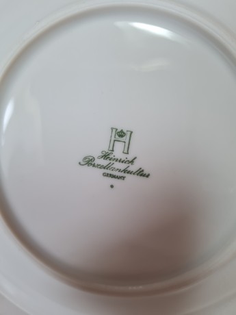 HEINRICH Кофейный Сервиз с видами г. Рюдесхайм-на-Рейне, 6 чашек+8 блюдец, Германия, 1960-70гг.