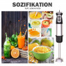 Yaviel Yaviel Stabmixer Purierstab Set Elektrische Kabellos 5 in 1 Mixstab Hand Blender Mixer, Edelstahl 1000w Handmixer Zauberstab mit 12 Geschwindigkeitsstufen  Ручной блендер Yaviel Purier Stick Set Электрический беспроводной 5 в 1 Ручной блендер-миксе