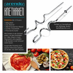 Arendo Arendo Handmixer, 350 W, Handruhrgerat, 5 Geschwindigkeiten, inkl. 2 Ruhrbesen  2 Knethaken  Ручной миксер Arendo, 350 Вт, ручной миксер, 5 скоростей, включая 2 венчика и 2 насадки для теста