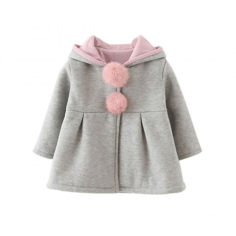 frler frler Hasenohren Mantel fur Baby Madchen Mantel fur Madchen frler кроличьи ушки Пальто для девочки Пальто для девочки