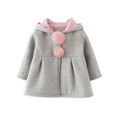 frler frler Hasenohren Mantel fur Baby Madchen Mantel fur Madchen frler кроличьи ушки Пальто для девочки Пальто для девочки