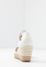 Tommy Hilfiger BASIC OPENED TOE MID WEDGE Espadrilles ivory БАЗОВАЯ СТАТЬЯ С ОТКРЫТЫМ НОСКОМ Эспадрильи слоновая кость