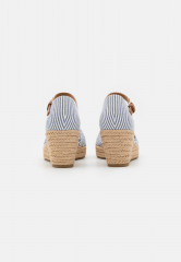 Tommy Hilfiger HIGH WEDGE  Platform sandals seersucker/bluecoast HIGH WEDGE Сандалии на платформе Сирсакер / Блюкост