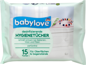 babylove Салфетки для детей, 15 шт