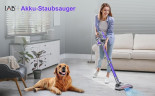 IAB IAB Akku-Hand-und Stielstaubsauger, 160,00 W, Beutellos, 160W Stielstaubsauger Kabelloser Staubsauger mit Wandhalterung ? 65dB  Беспроводной ручной и стержневой пылесос IAB, 160,00 Вт, без мешка, стержневой пылесос мощностью 160 Вт, беспроводной пылес