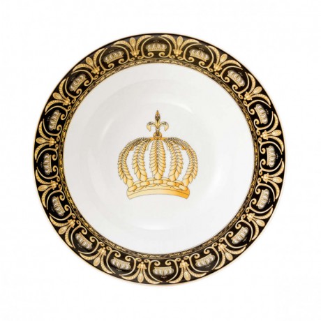 Tettau Tettau Rondo / Liane Pompoos Black Schussel rund 25,5 cm Tettau Rondo / Liane Pomp??s Черная круглая чаша 25,5 см