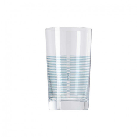 Thomas Thomas Nordic Stripes Ice Blue Becher Glas h: 12,6 cm / 345 ml Стеклянная кружка Thomas Nordic Stripes Ice Blue высотой: 12,6 см / 345 мл