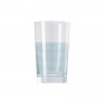 Thomas Thomas Nordic Stripes Ice Blue Becher Glas h: 12,6 cm / 345 ml Стеклянная кружка Thomas Nordic Stripes Ice Blue высотой: 12,6 см / 345 мл