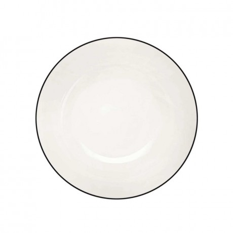 ASA SELECTION ASA A Table Ligne Noire Pastateller / Suppenteller d: 22 cm / h: 5 cm / 0,70 L ASA A Table Ligne Noire тарелка для макарон / суповая тарелка d: 22 см / высота: 5 см / 0,70 л