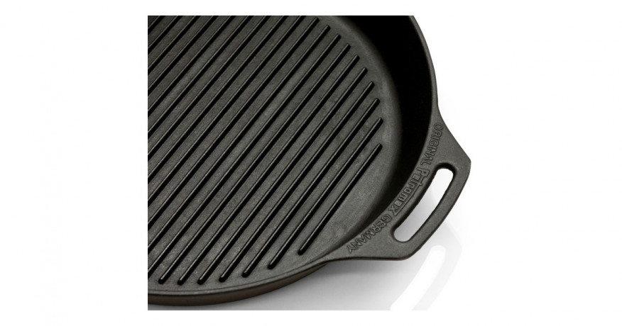 Petromax Petromax Grill-Feuerpfanne gp35, mit Pfannenstiel schwarz, 1 Henkel, O 35cm  schwarz Сковорода-гриль Petromax gp35, с черной ручкой, 1 ручка, O 35см
