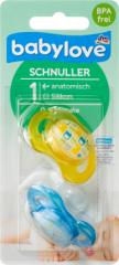babylove Соска, анатомическая, Силикон	, Gr. 1, Autos/Schäfchen, 2 шт