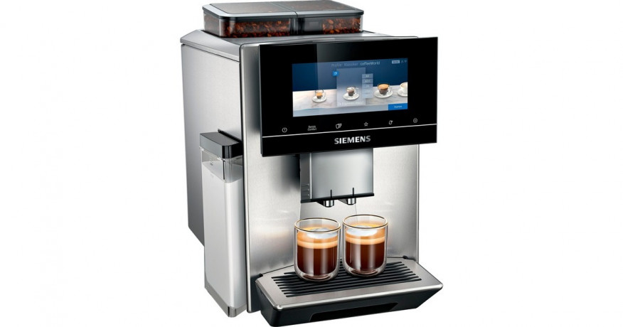 Siemens Siemens TQ907D03 EQ.900, Vollautomat edelstahl/schwarz  edelstahl, schwarz Siemens TQ907D03 EQ.900, полностью автоматический, нержавеющая сталь/черный