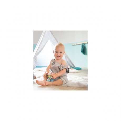 NICI Greifling Drache Dragilu 15cm mit Holzring und Glocke (43705) Игрушка-клатч дракон Драгилу 15см с деревянным кольцом и колокольчиком (43705)