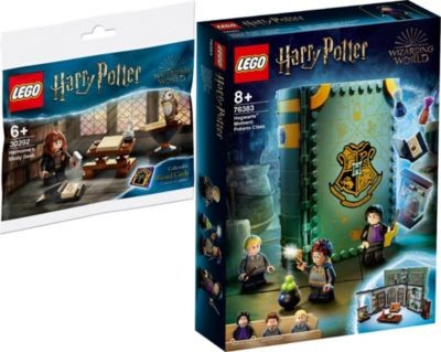 LEGO Harry Potter 2er Set:  30392 Hermines Schreibtisch - Polybag +  76383 Hogwarts Moment: Zaubertrankunterricht Гарри Поттер, набор из 2 предметов: 30392 Стол Гермионы — полиэтиленовый пакет +  76383 Хогвартс Момент: урок зельеварения