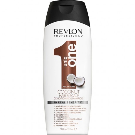 Revlon (Ревлон)  Professional Uniqone Coconut Hair & Scalp Conditioning Shampoo Шампунь против перхоти, 300 мл