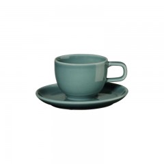 ASA SELECTION ASA Kolibri Petrol Espressotasse mit Untertasse 0,06 L Чашка для эспрессо ASA Kolibri Petrol с блюдцем 0,06 л