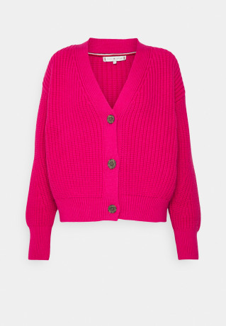 Tommy Hilfiger BUTTON Cardigan eccentric magenta КНОПКА кардиган эксцентричный пурпурный