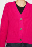 Tommy Hilfiger BUTTON Cardigan eccentric magenta КНОПКА кардиган эксцентричный пурпурный