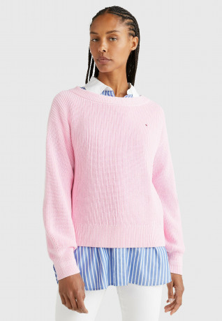 Tommy Hilfiger Jumper classic pink джемпер классический розовый